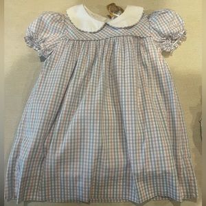 EUC Beaufort Bonnet blue and pink checked dress. Size 4t